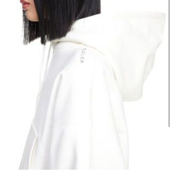 NWT HM X Mugler Batwing Sleeve Hoodie, H&M sz Small - Picture 4 of 6